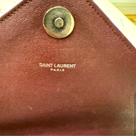 Yves Saint Laurent Burgundy Quilted Calfskin Leather - Picture 7 of 8